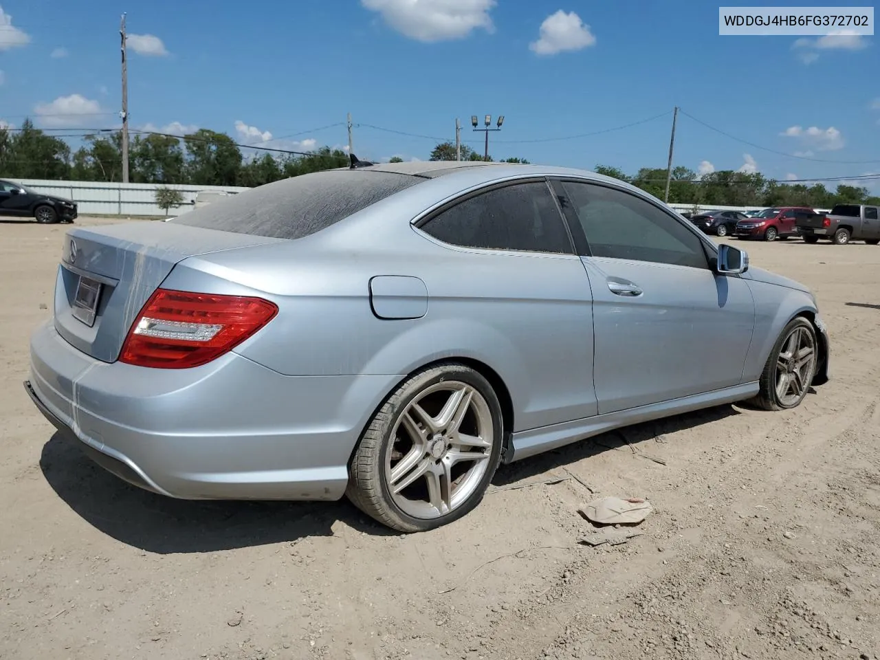 2015 Mercedes-Benz C 250 VIN: WDDGJ4HB6FG372702 Lot: 72403294