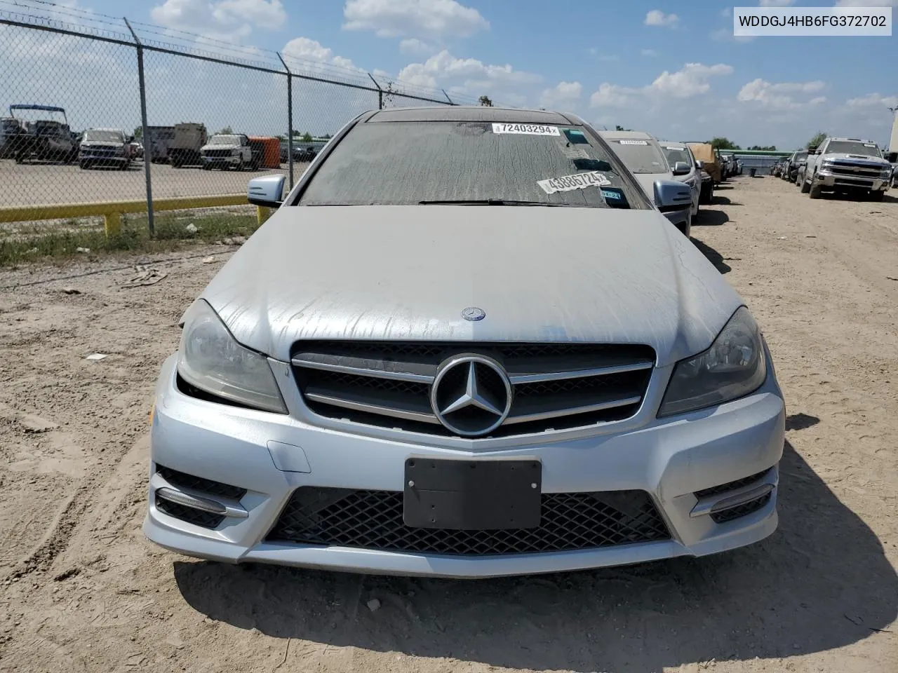 2015 Mercedes-Benz C 250 VIN: WDDGJ4HB6FG372702 Lot: 72403294