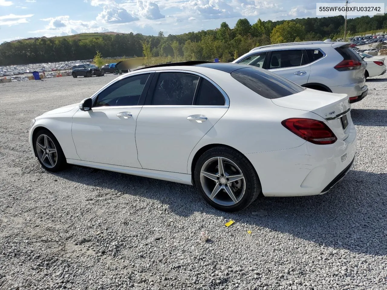 2015 Mercedes-Benz C 400 4Matic VIN: 55SWF6GBXFU032742 Lot: 72415814