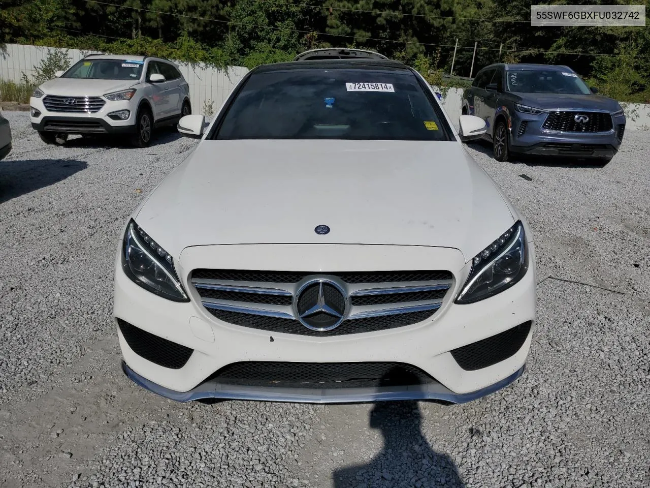 2015 Mercedes-Benz C 400 4Matic VIN: 55SWF6GBXFU032742 Lot: 72415814