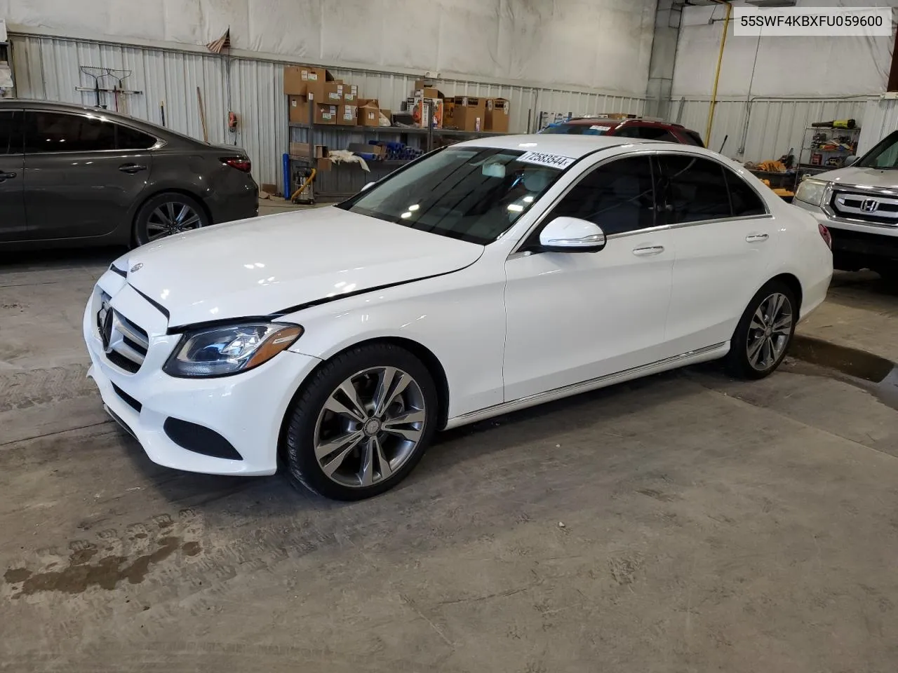 2015 Mercedes-Benz C 300 4Matic VIN: 55SWF4KBXFU059600 Lot: 72583544