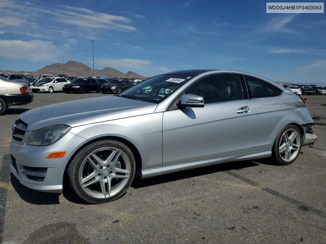 2015 Mercedes-Benz C 250 VIN: WDDGJ4HB1FG403063 Lot: 73248644