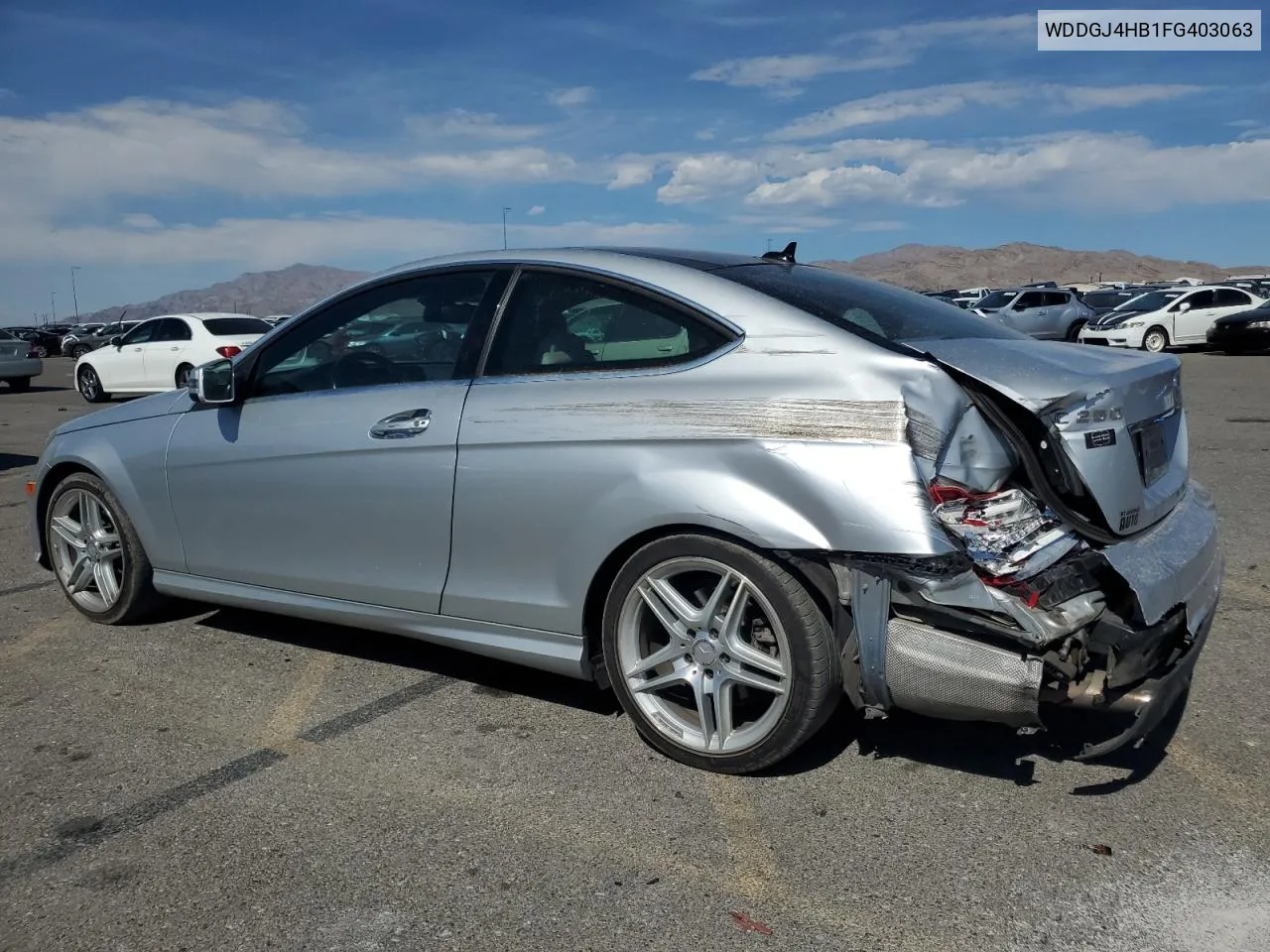 2015 Mercedes-Benz C 250 VIN: WDDGJ4HB1FG403063 Lot: 73248644