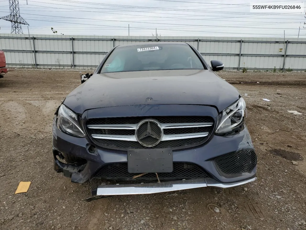 2015 Mercedes-Benz C 300 4Matic VIN: 55SWF4KB9FU026846 Lot: 73372304