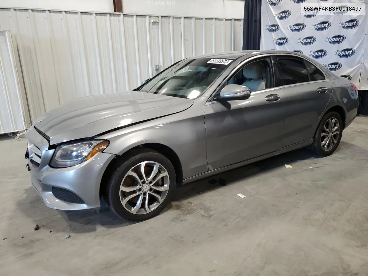 2015 Mercedes-Benz C 300 4Matic VIN: 55SWF4KB3FU018497 Lot: 73589764