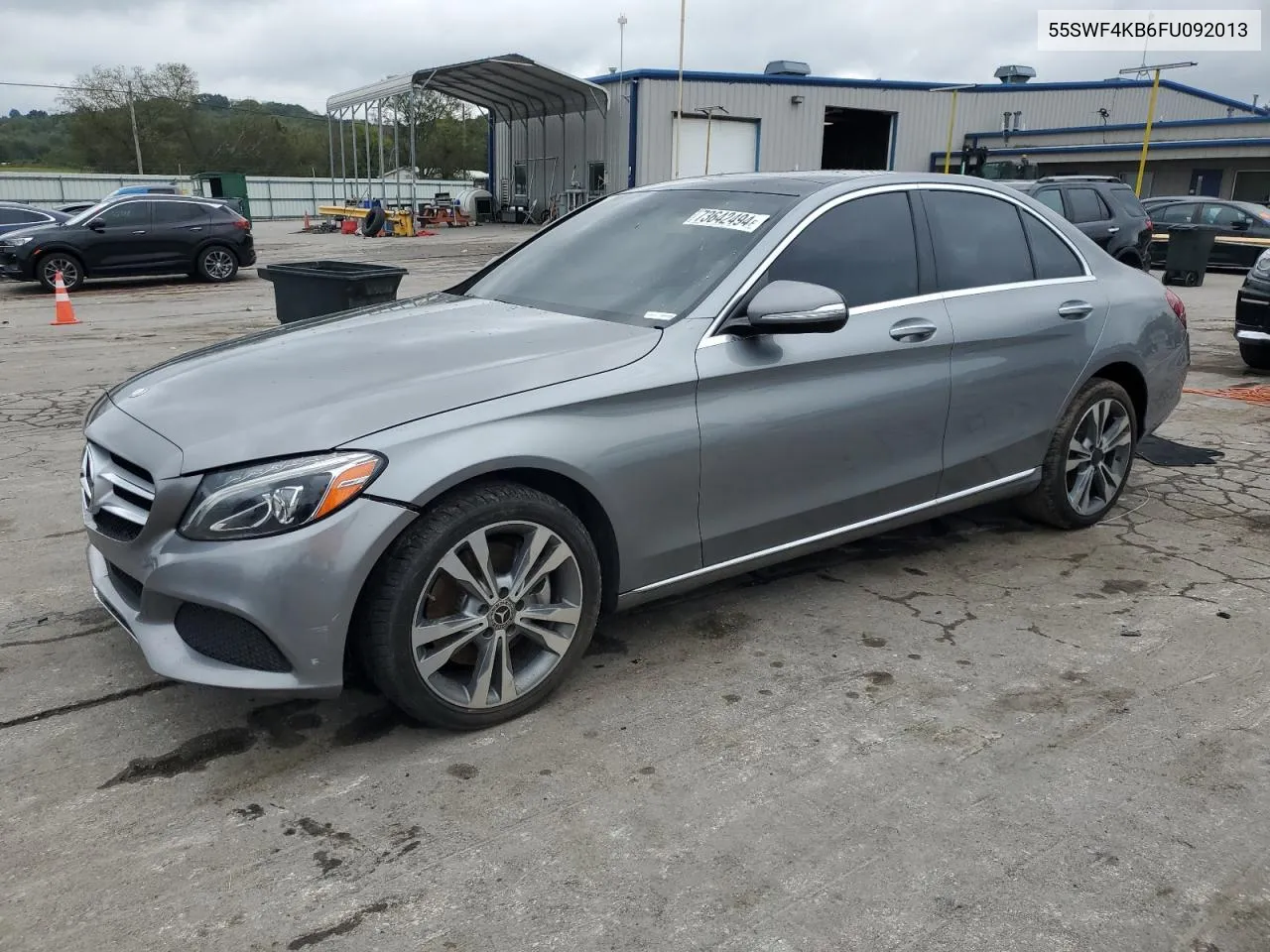 2015 Mercedes-Benz C 300 4Matic VIN: 55SWF4KB6FU092013 Lot: 73642494