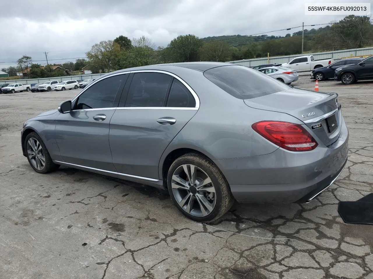 2015 Mercedes-Benz C 300 4Matic VIN: 55SWF4KB6FU092013 Lot: 73642494