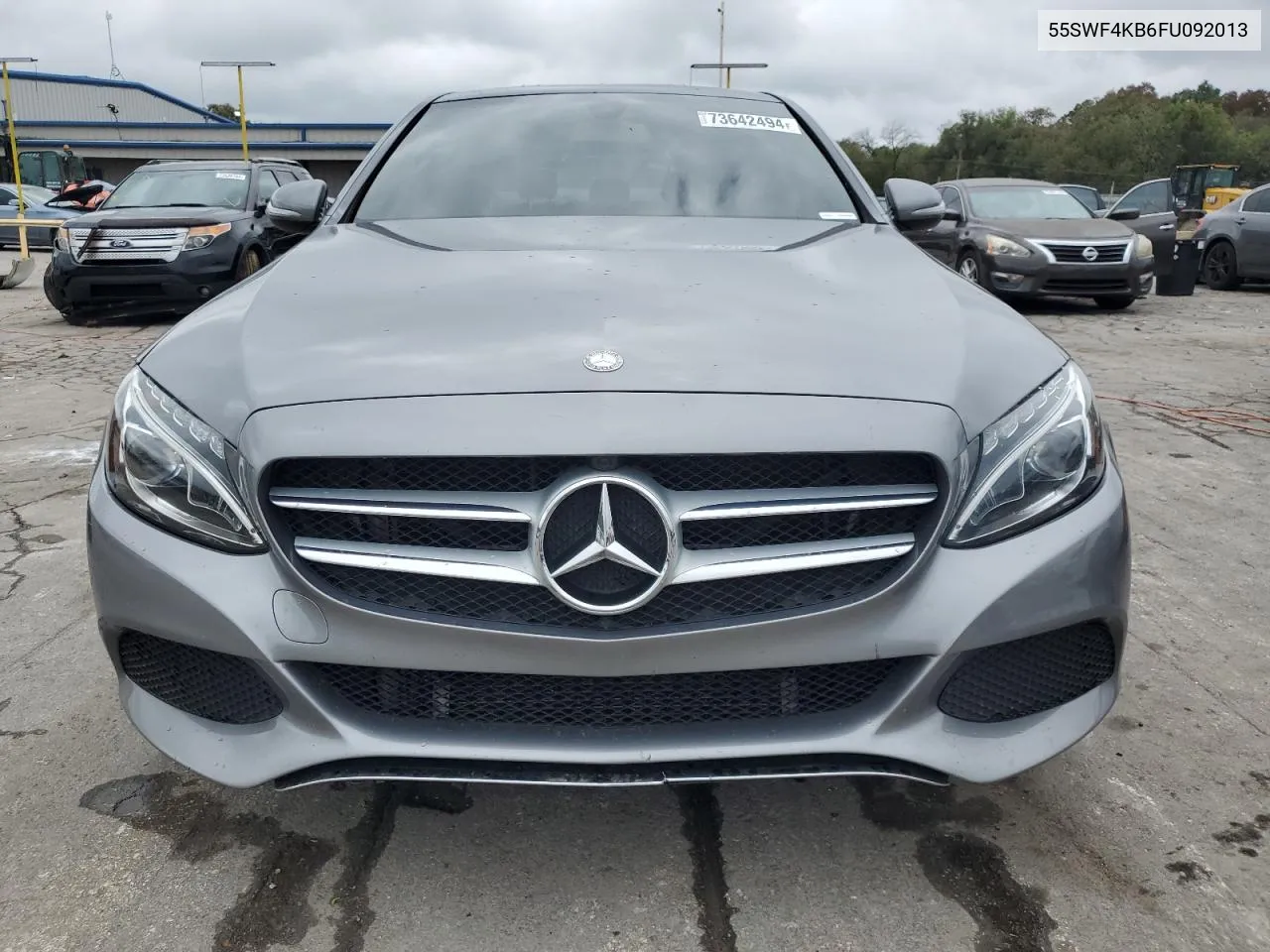 2015 Mercedes-Benz C 300 4Matic VIN: 55SWF4KB6FU092013 Lot: 73642494