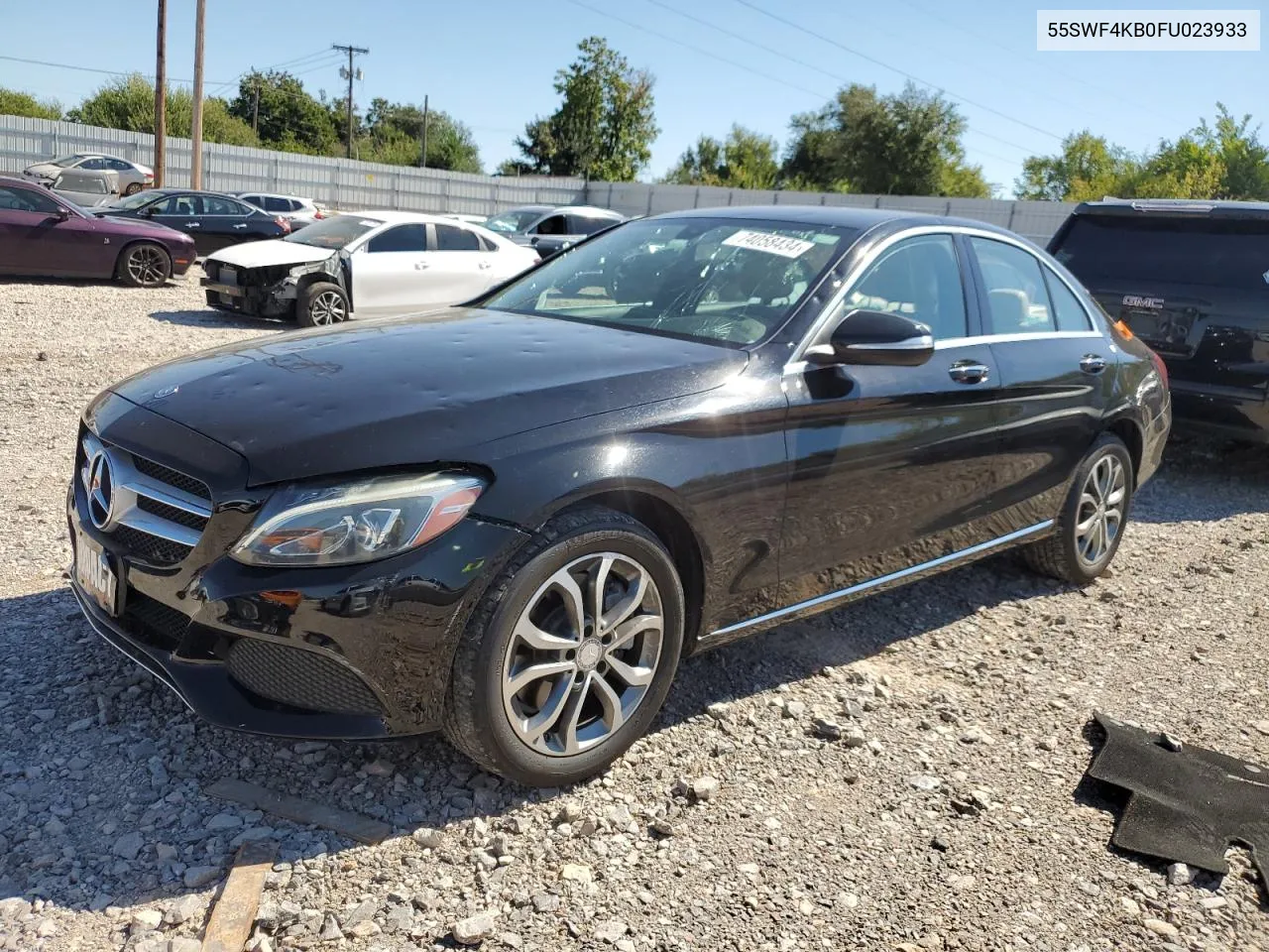 2015 Mercedes-Benz C 300 4Matic VIN: 55SWF4KB0FU023933 Lot: 74058434