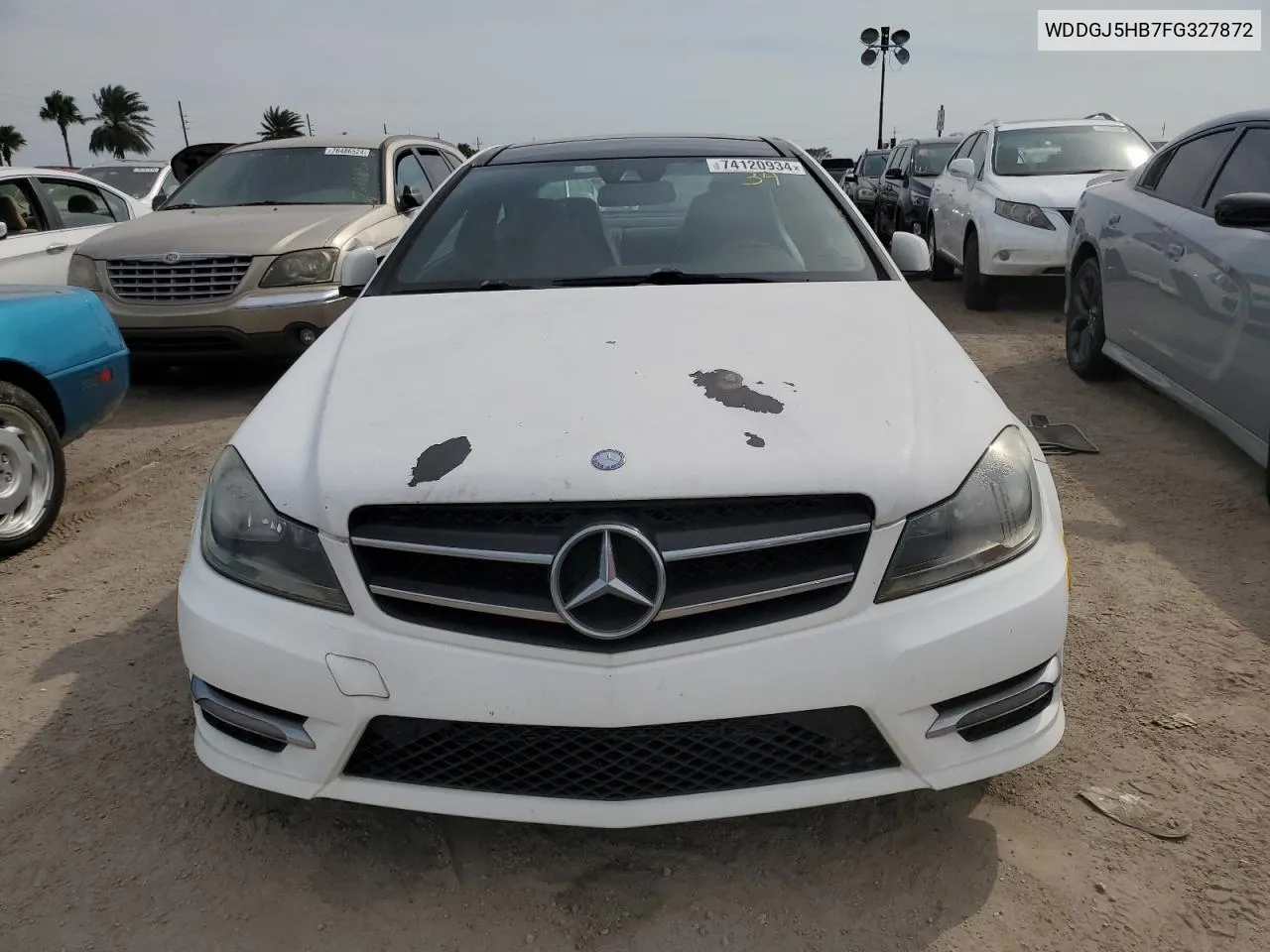 2015 Mercedes-Benz C 350 VIN: WDDGJ5HB7FG327872 Lot: 74120934