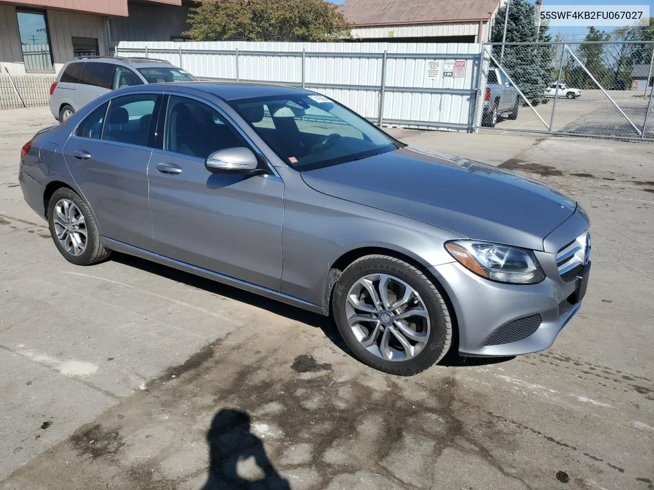 2015 Mercedes-Benz C 300 4Matic VIN: 55SWF4KB2FU067027 Lot: 74193054