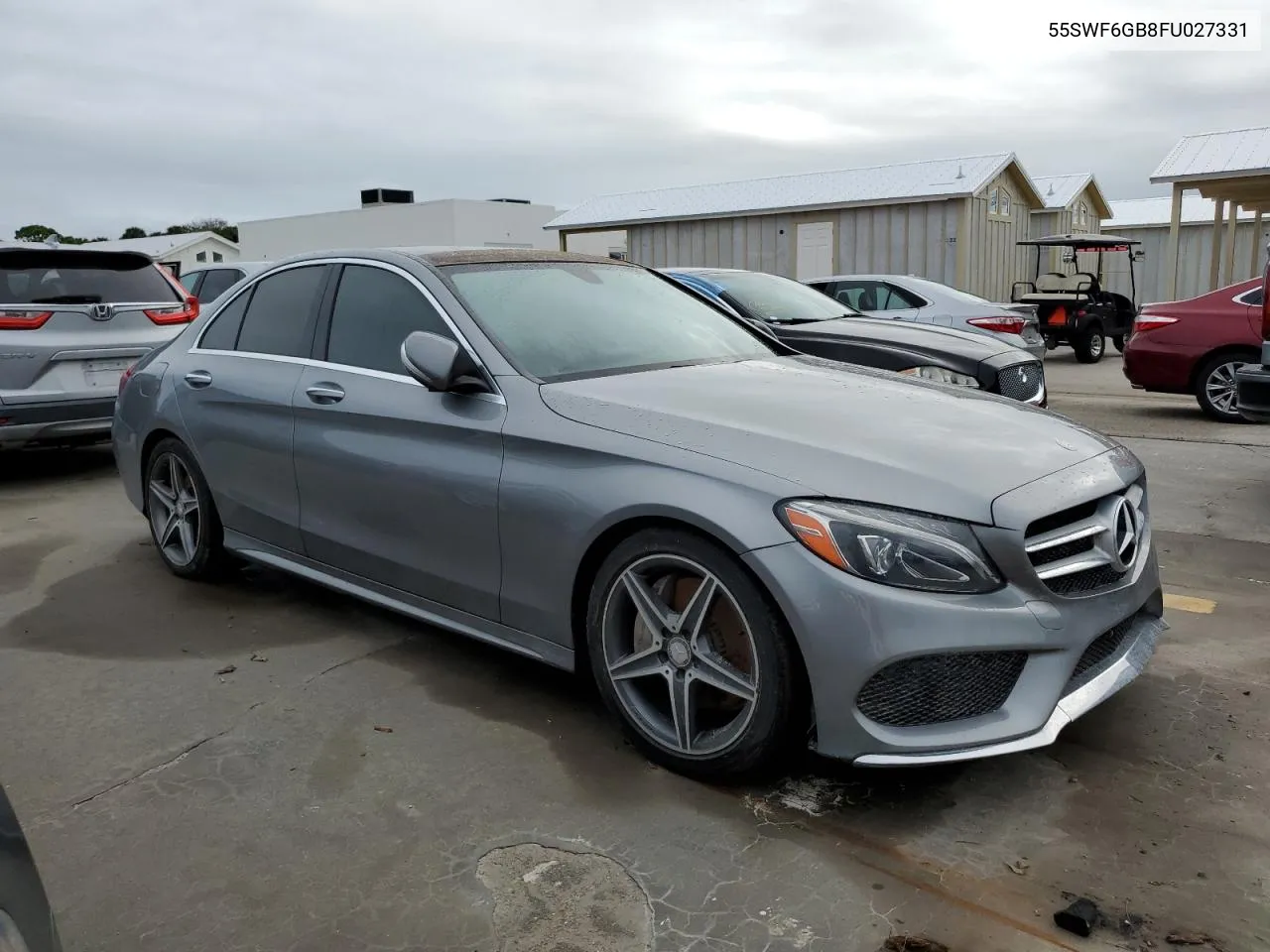 2015 Mercedes-Benz C 400 4Matic VIN: 55SWF6GB8FU027331 Lot: 74259244