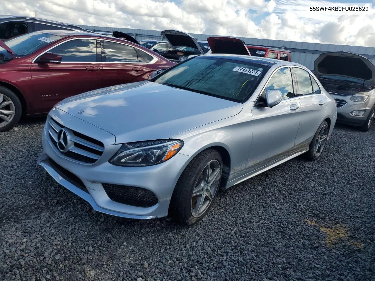 2015 Mercedes-Benz C 300 4Matic VIN: 55SWF4KB0FU028629 Lot: 74460274