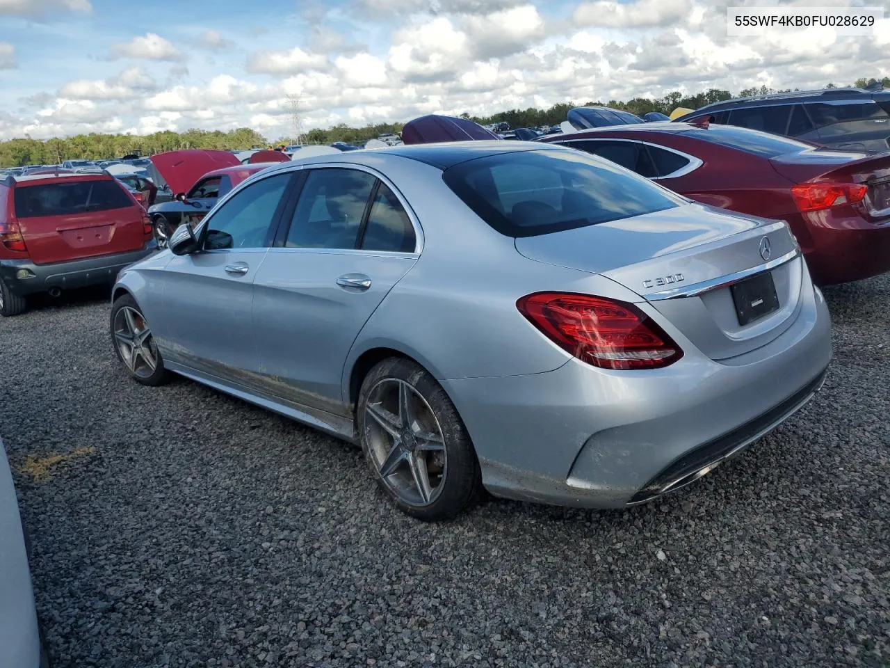 2015 Mercedes-Benz C 300 4Matic VIN: 55SWF4KB0FU028629 Lot: 74460274