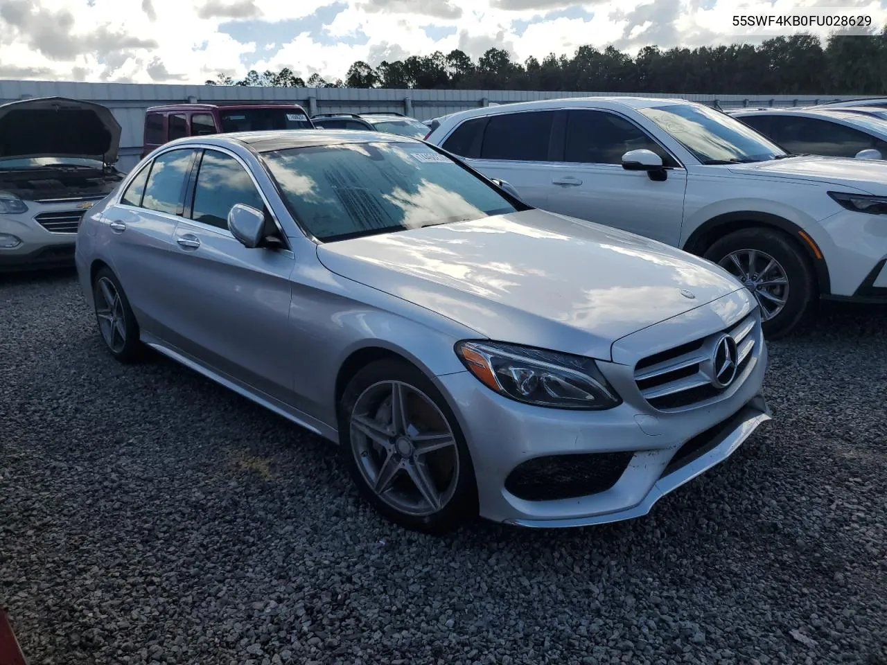 2015 Mercedes-Benz C 300 4Matic VIN: 55SWF4KB0FU028629 Lot: 74460274