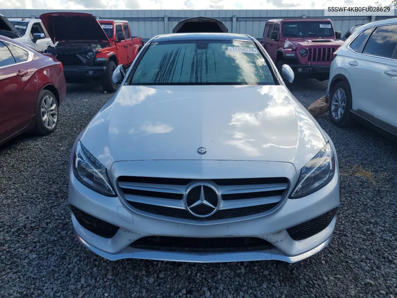 2015 Mercedes-Benz C 300 4Matic VIN: 55SWF4KB0FU028629 Lot: 74460274