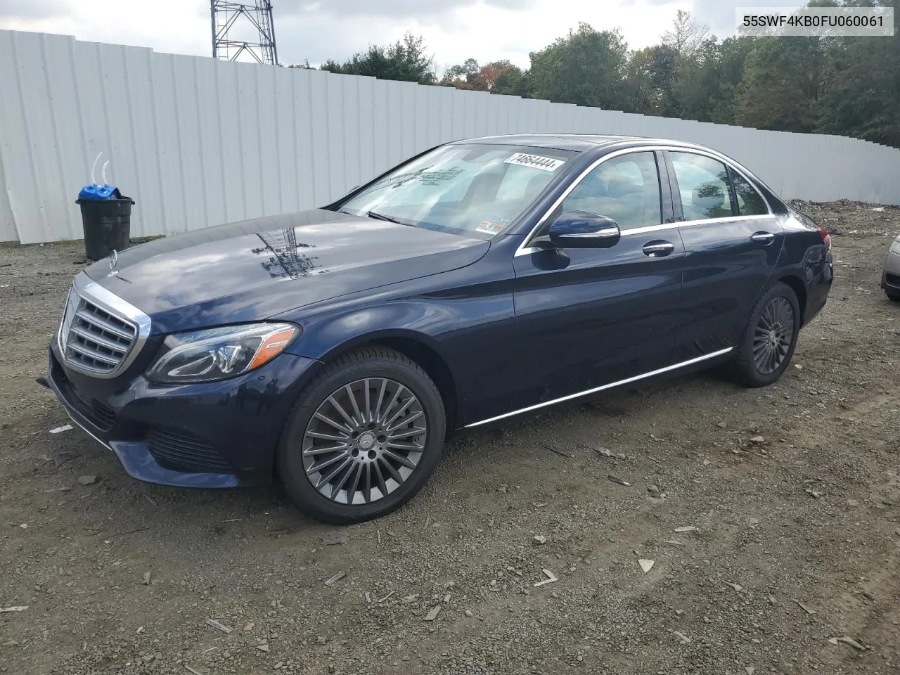 2015 Mercedes-Benz C 300 4Matic VIN: 55SWF4KB0FU060061 Lot: 74664444