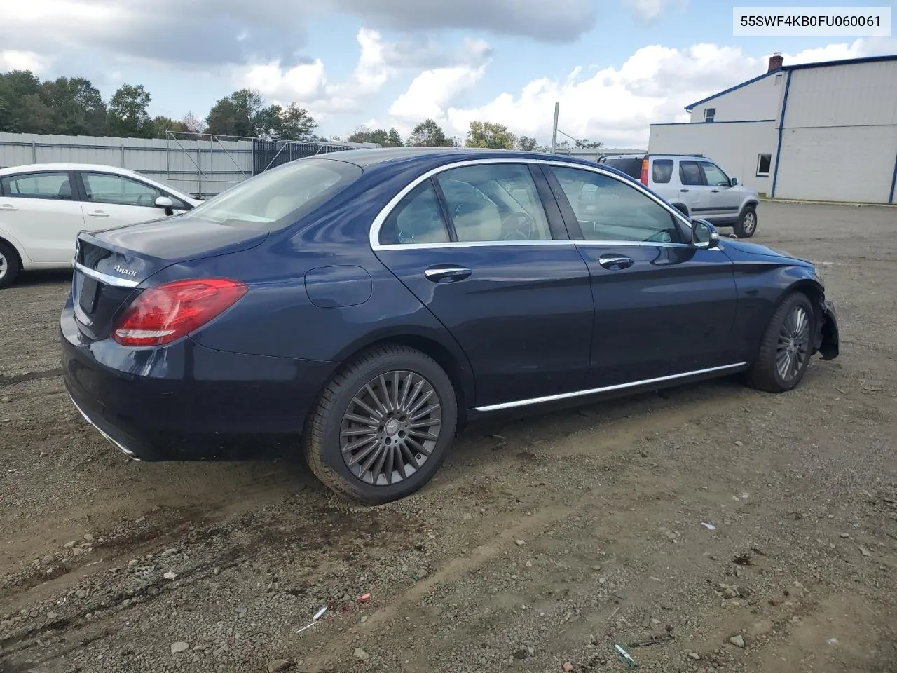 2015 Mercedes-Benz C 300 4Matic VIN: 55SWF4KB0FU060061 Lot: 74664444