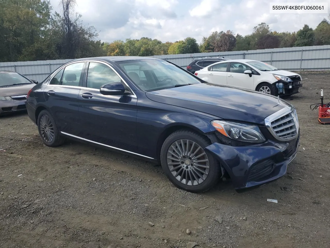 2015 Mercedes-Benz C 300 4Matic VIN: 55SWF4KB0FU060061 Lot: 74664444