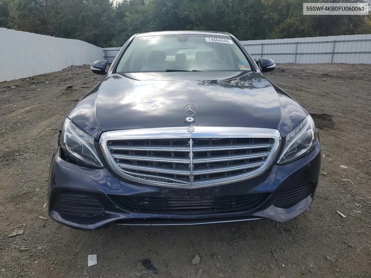 2015 Mercedes-Benz C 300 4Matic VIN: 55SWF4KB0FU060061 Lot: 74664444