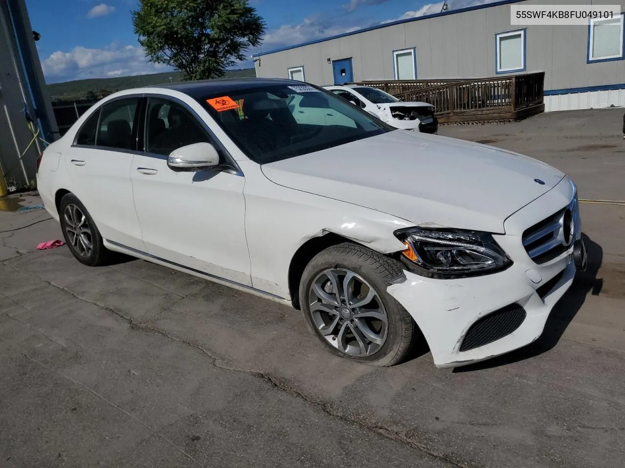 2015 Mercedes-Benz C 300 4Matic VIN: 55SWF4KB8FU049101 Lot: 75235324