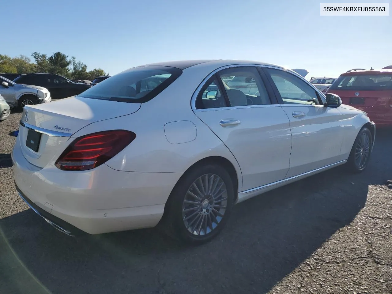 2015 Mercedes-Benz C 300 4Matic VIN: 55SWF4KBXFU055563 Lot: 75389754