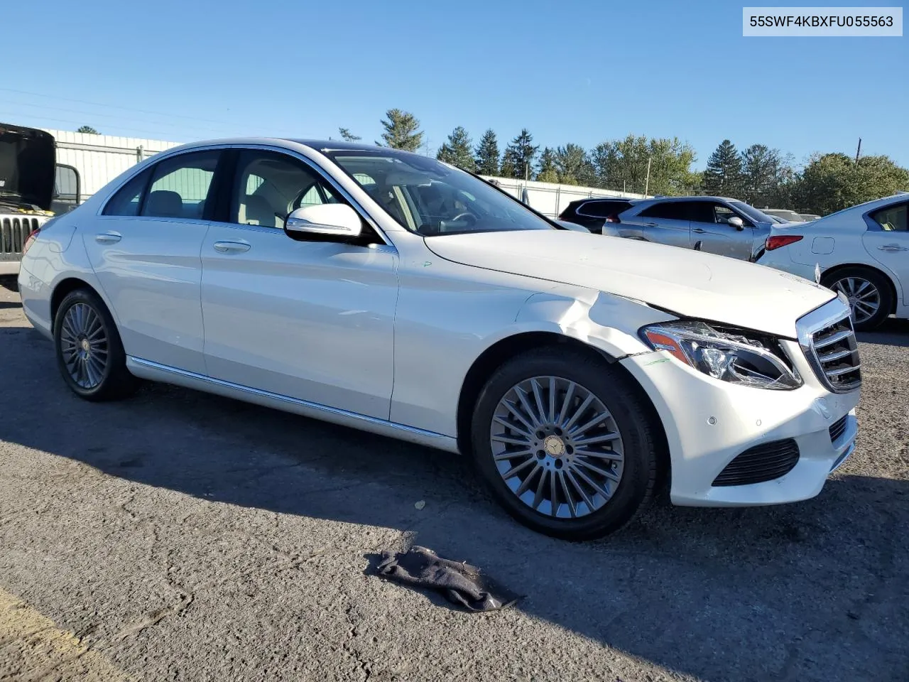 2015 Mercedes-Benz C 300 4Matic VIN: 55SWF4KBXFU055563 Lot: 75389754