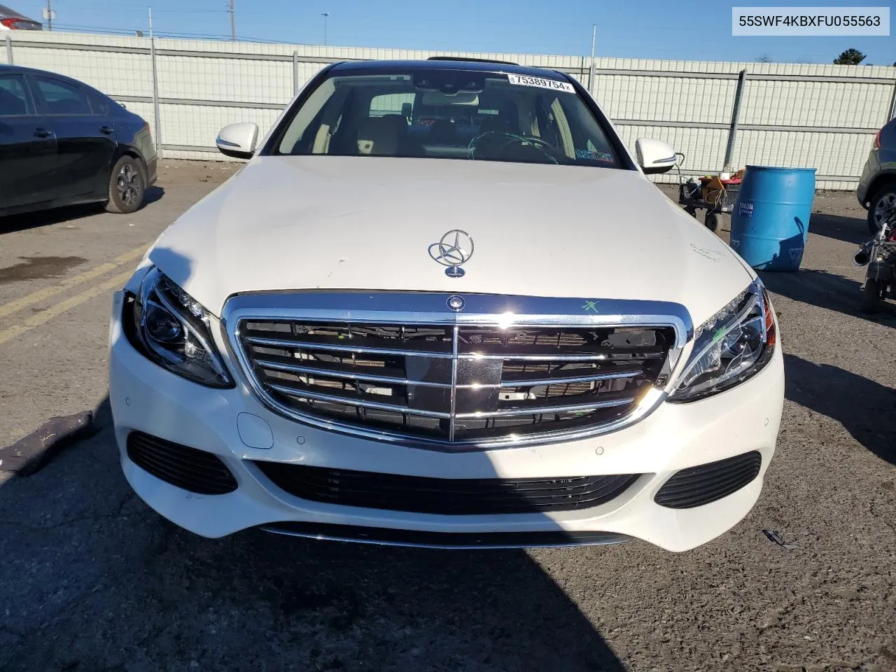 2015 Mercedes-Benz C 300 4Matic VIN: 55SWF4KBXFU055563 Lot: 75389754