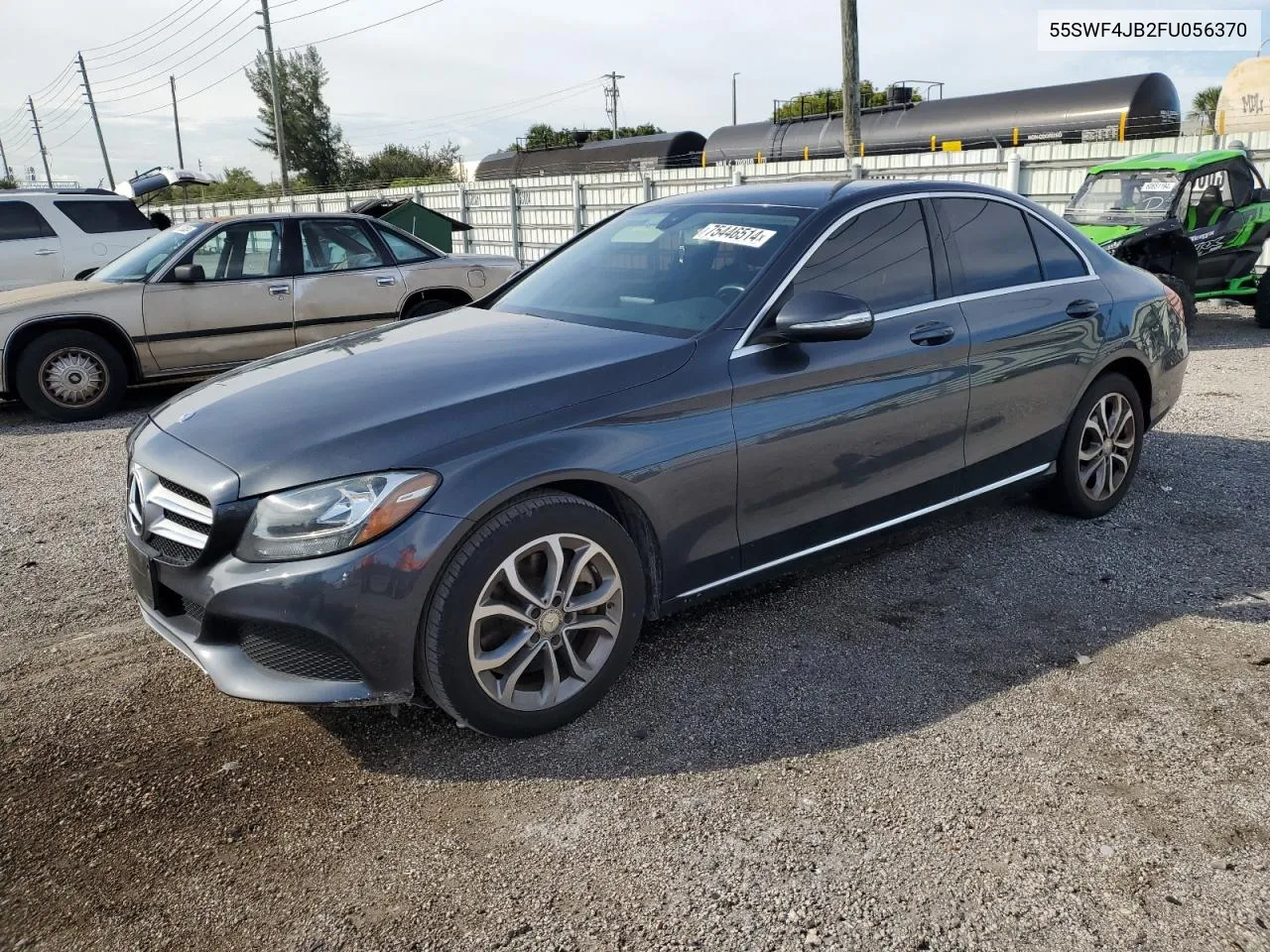 2015 Mercedes-Benz C 300 VIN: 55SWF4JB2FU056370 Lot: 75446514