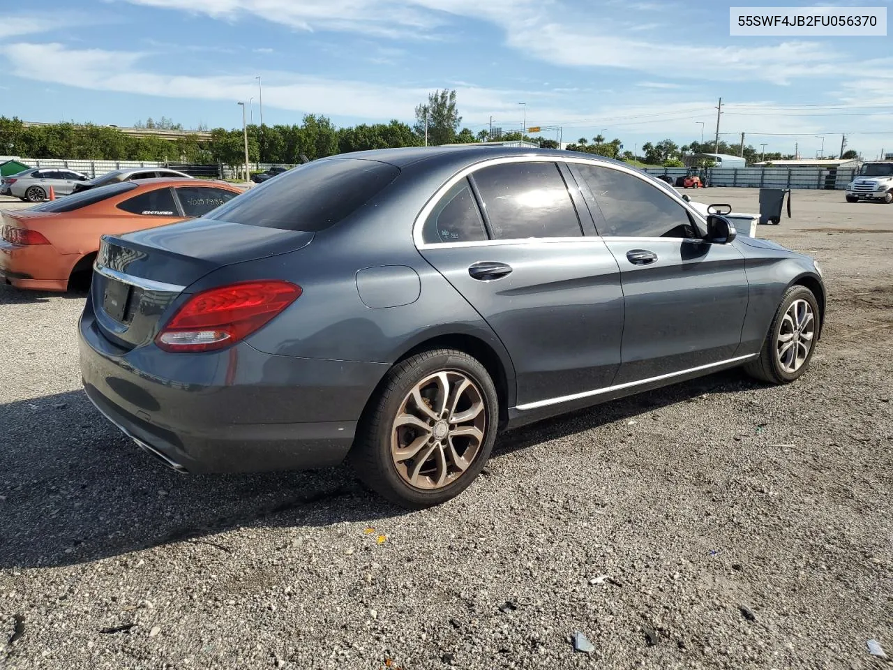 2015 Mercedes-Benz C 300 VIN: 55SWF4JB2FU056370 Lot: 75446514