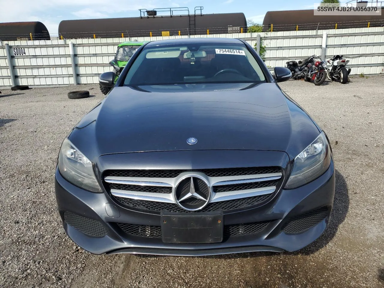 2015 Mercedes-Benz C 300 VIN: 55SWF4JB2FU056370 Lot: 75446514