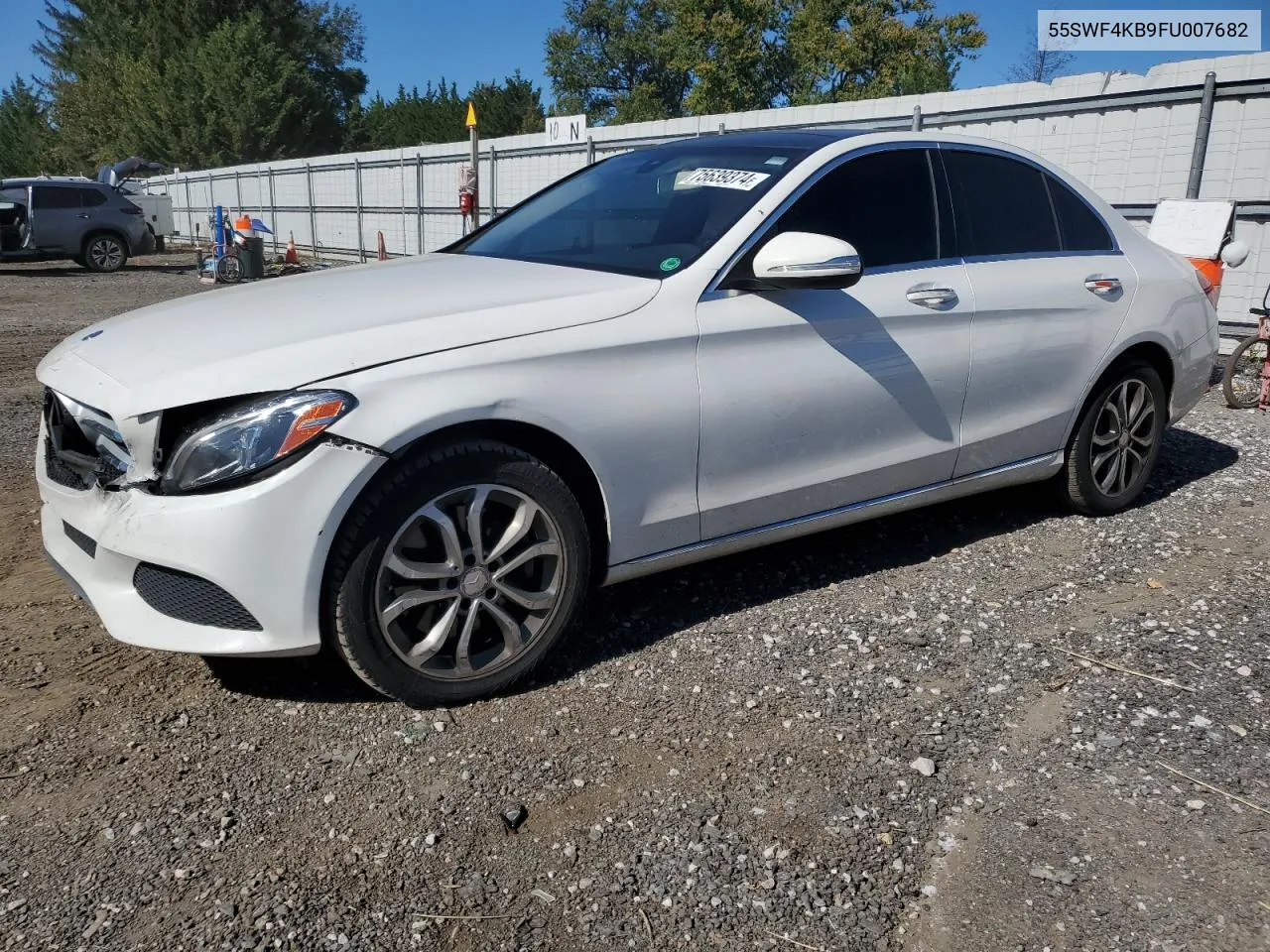 2015 Mercedes-Benz C 300 4Matic VIN: 55SWF4KB9FU007682 Lot: 75639374