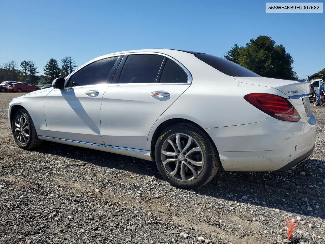 2015 Mercedes-Benz C 300 4Matic VIN: 55SWF4KB9FU007682 Lot: 75639374