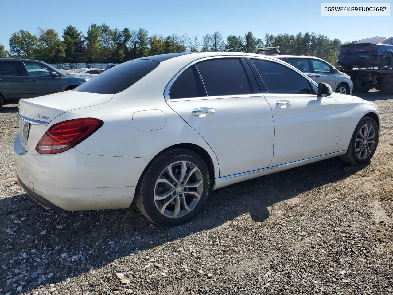 2015 Mercedes-Benz C 300 4Matic VIN: 55SWF4KB9FU007682 Lot: 75639374