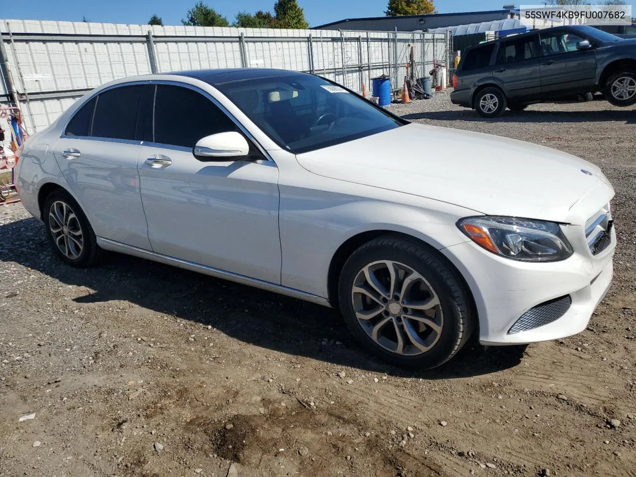 2015 Mercedes-Benz C 300 4Matic VIN: 55SWF4KB9FU007682 Lot: 75639374