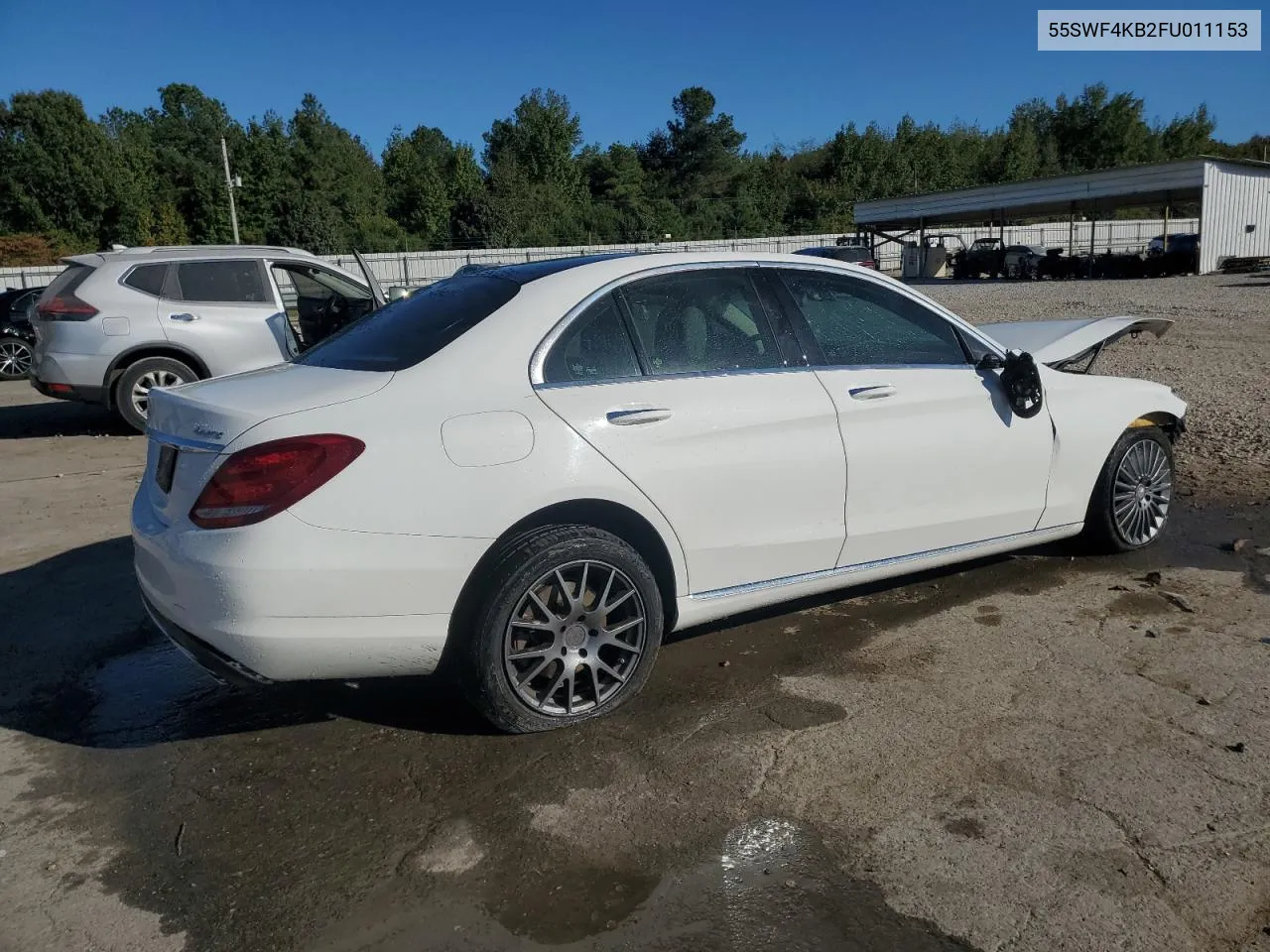 2015 Mercedes-Benz C 300 4Matic VIN: 55SWF4KB2FU011153 Lot: 75715794