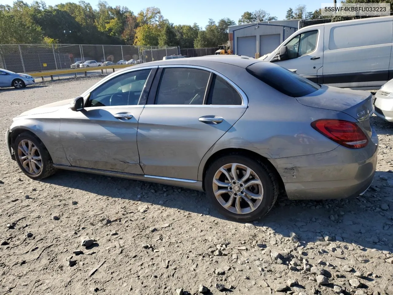 2015 Mercedes-Benz C 300 4Matic VIN: 55SWF4KB8FU033223 Lot: 75757474