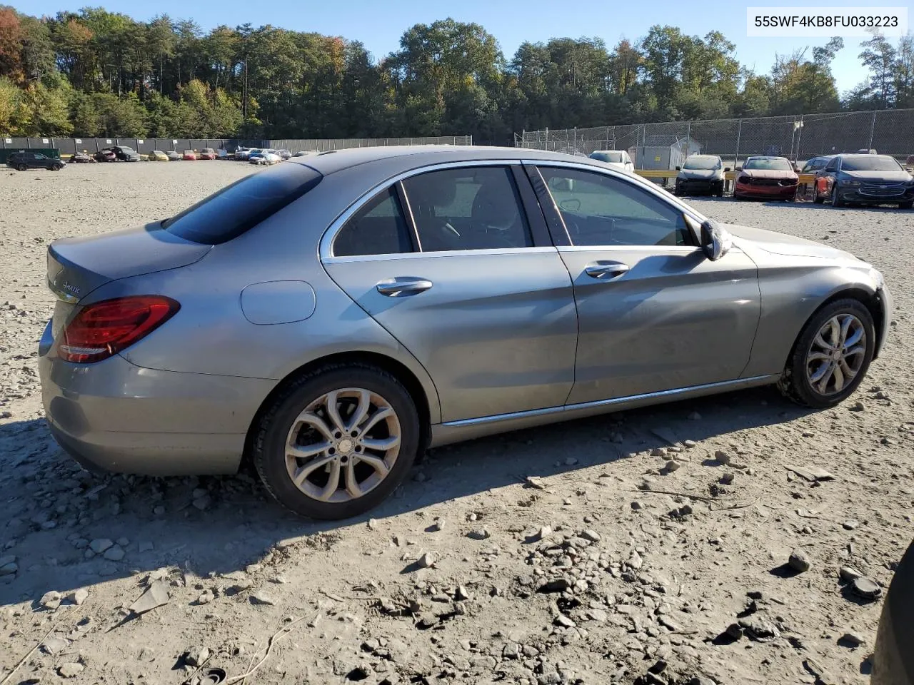 2015 Mercedes-Benz C 300 4Matic VIN: 55SWF4KB8FU033223 Lot: 75757474