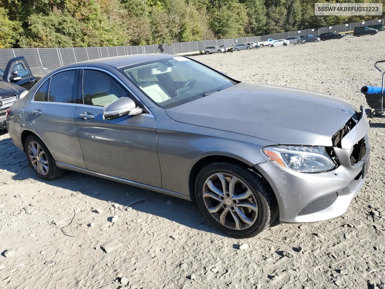 2015 Mercedes-Benz C 300 4Matic VIN: 55SWF4KB8FU033223 Lot: 75757474