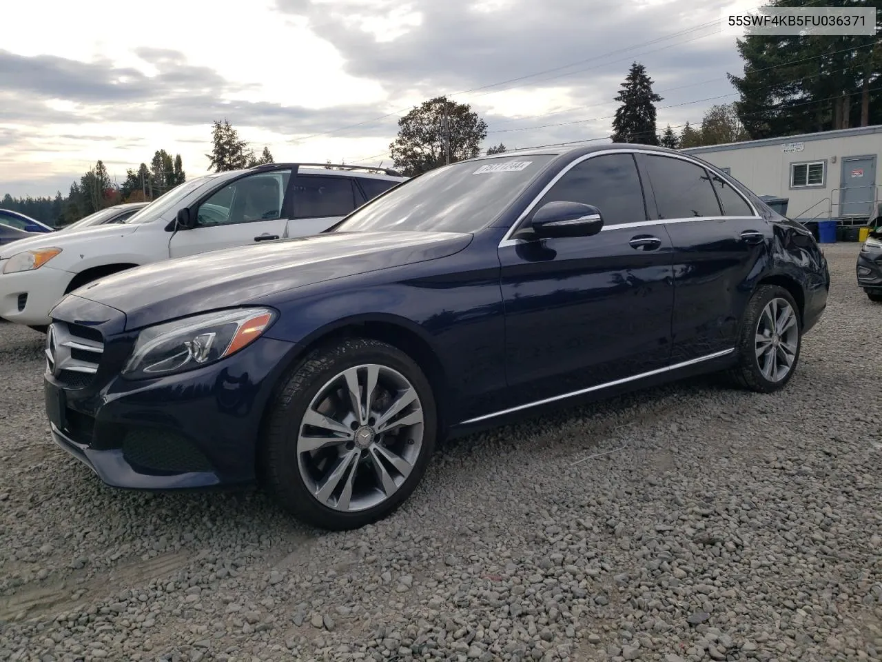 2015 Mercedes-Benz C 300 4Matic VIN: 55SWF4KB5FU036371 Lot: 75771244