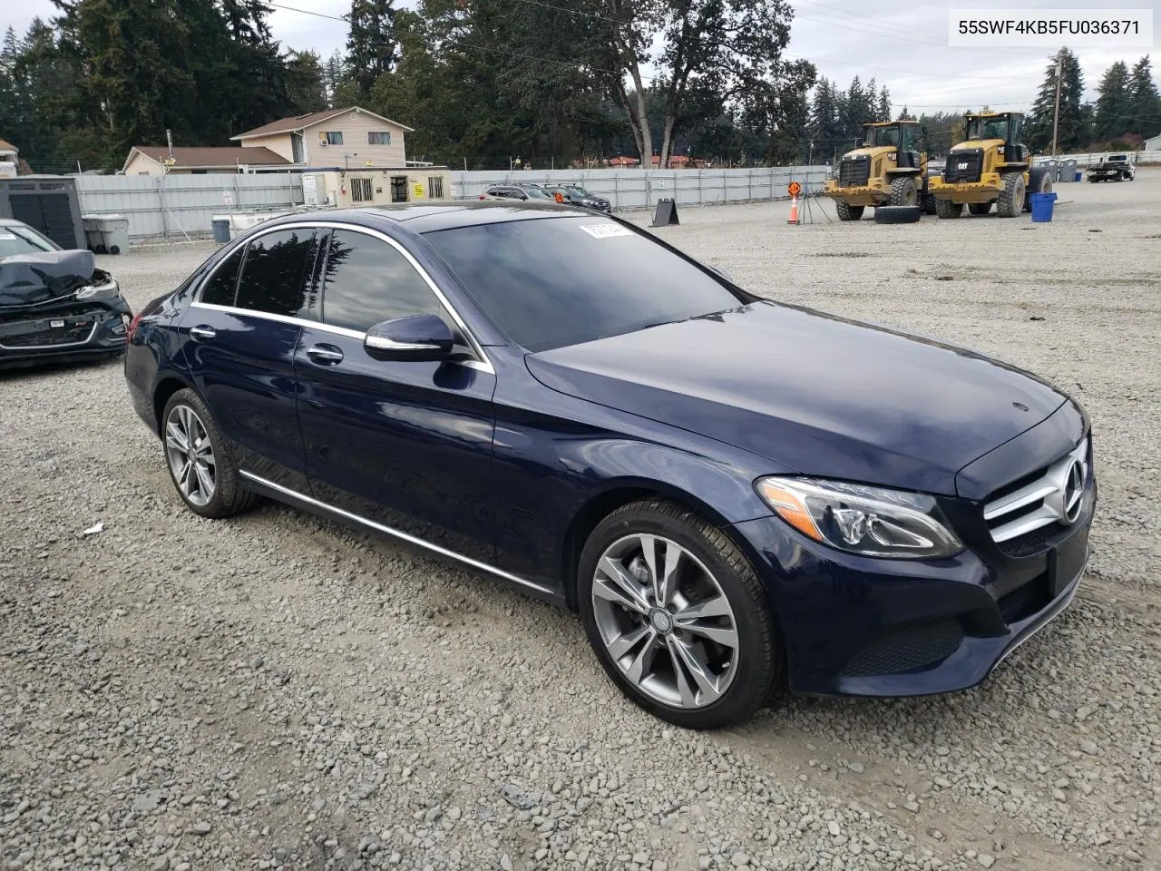 2015 Mercedes-Benz C 300 4Matic VIN: 55SWF4KB5FU036371 Lot: 75771244