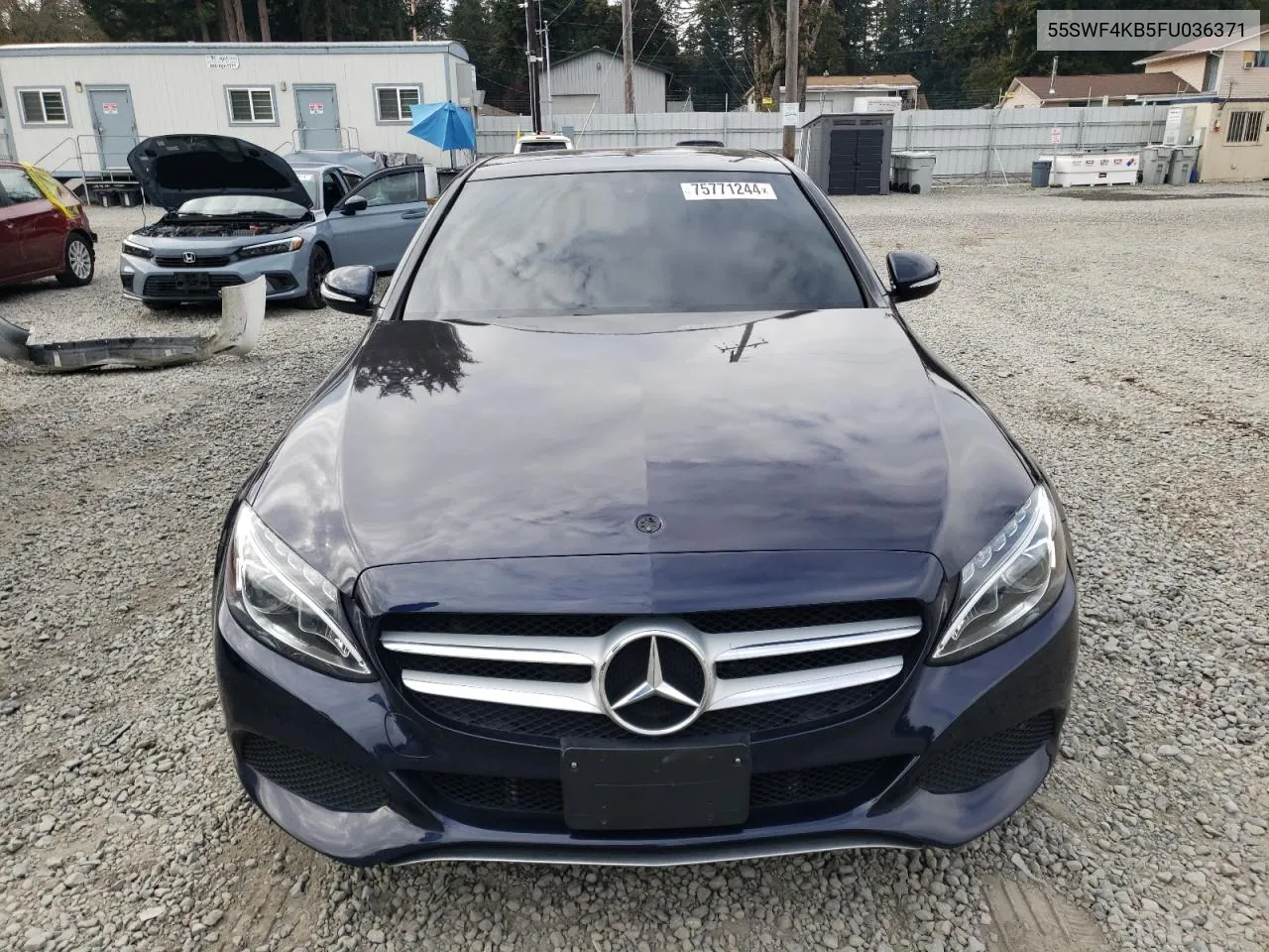 2015 Mercedes-Benz C 300 4Matic VIN: 55SWF4KB5FU036371 Lot: 75771244