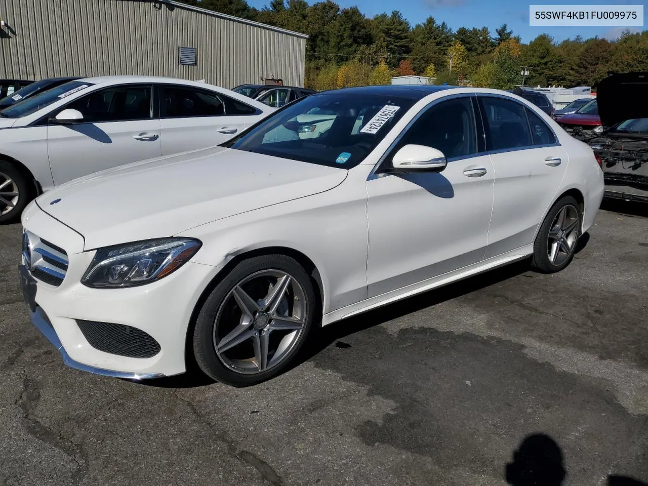 2015 Mercedes-Benz C 300 4Matic VIN: 55SWF4KB1FU009975 Lot: 75874124