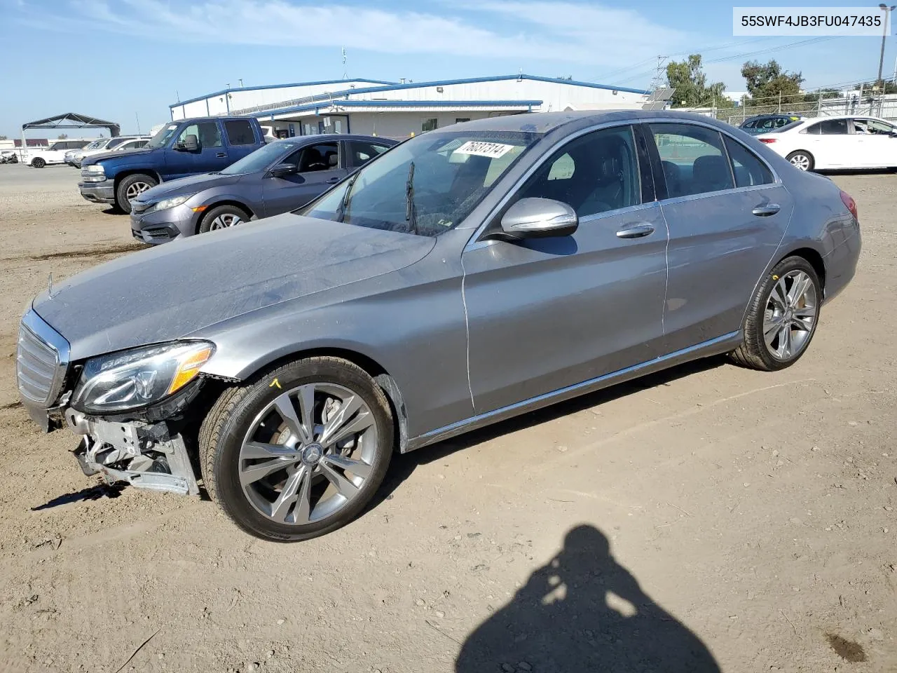 2015 Mercedes-Benz C 300 VIN: 55SWF4JB3FU047435 Lot: 76037314