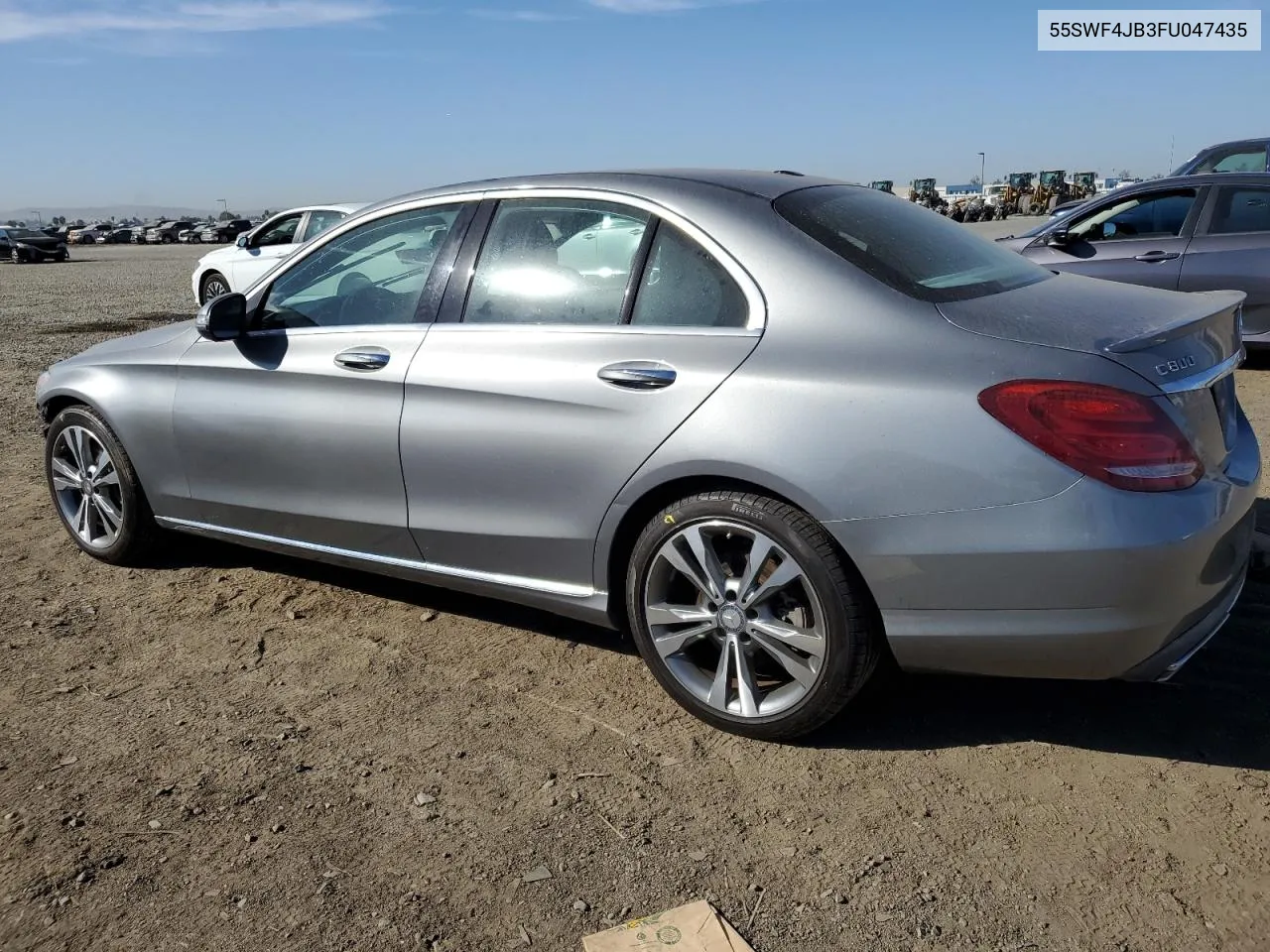 2015 Mercedes-Benz C 300 VIN: 55SWF4JB3FU047435 Lot: 76037314