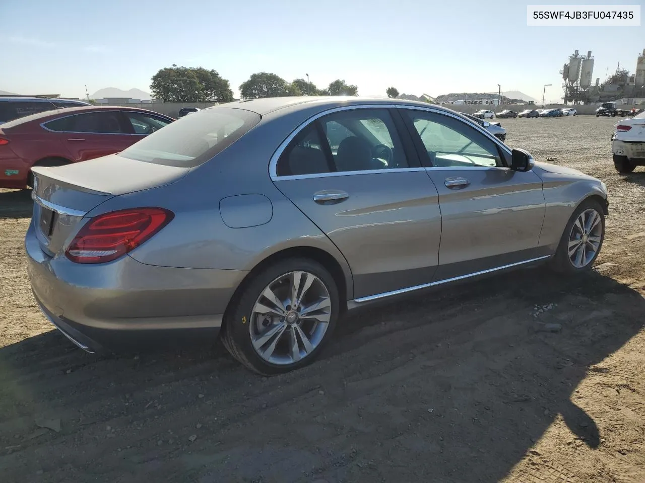 2015 Mercedes-Benz C 300 VIN: 55SWF4JB3FU047435 Lot: 76037314