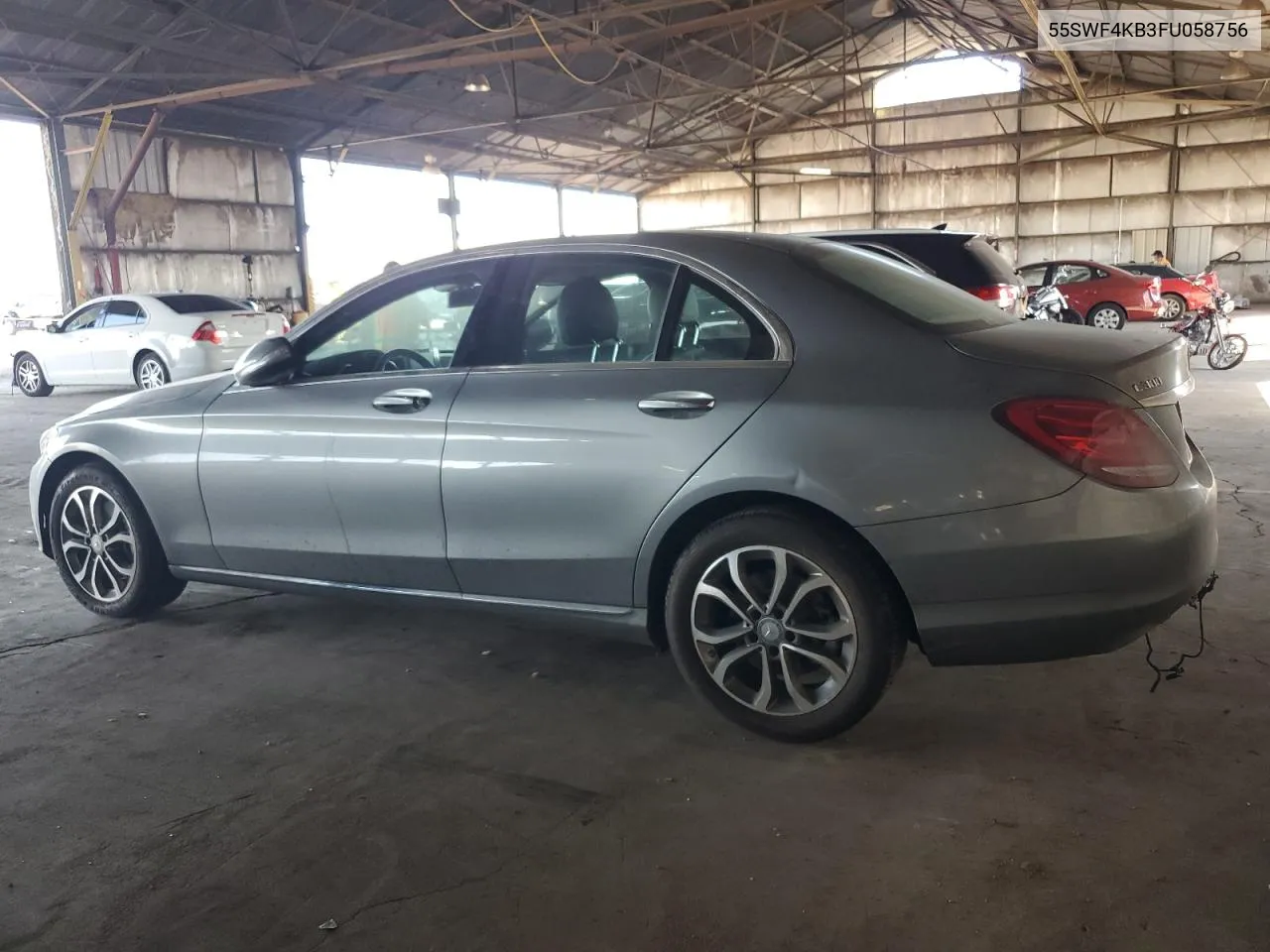 2015 Mercedes-Benz C 300 4Matic VIN: 55SWF4KB3FU058756 Lot: 76085504