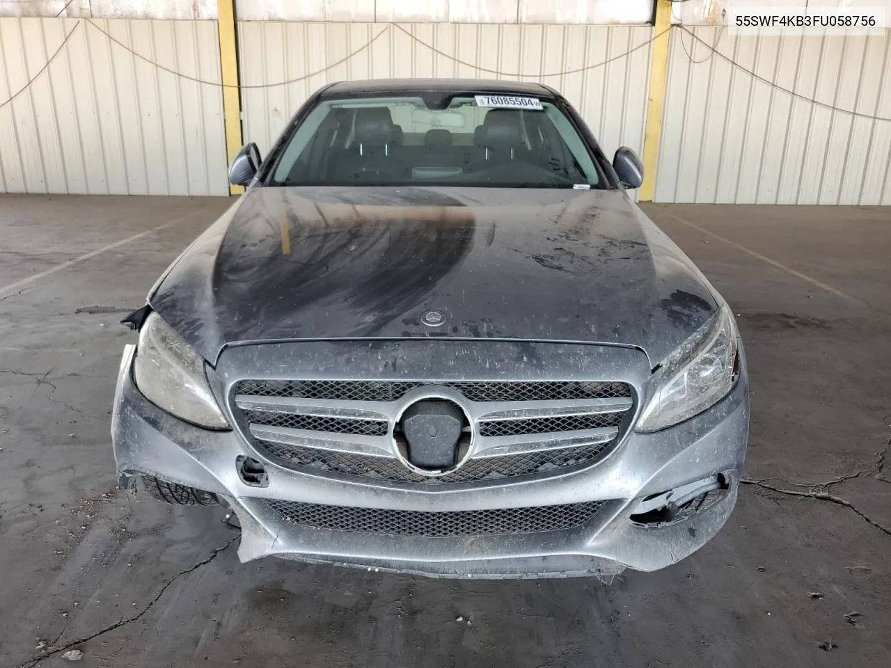 2015 Mercedes-Benz C 300 4Matic VIN: 55SWF4KB3FU058756 Lot: 76085504