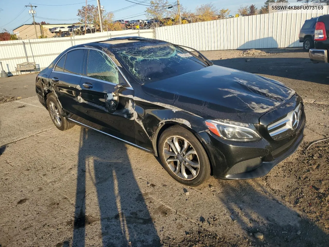 2015 Mercedes-Benz C 300 4Matic VIN: 55SWF4KB8FU073169 Lot: 76124884