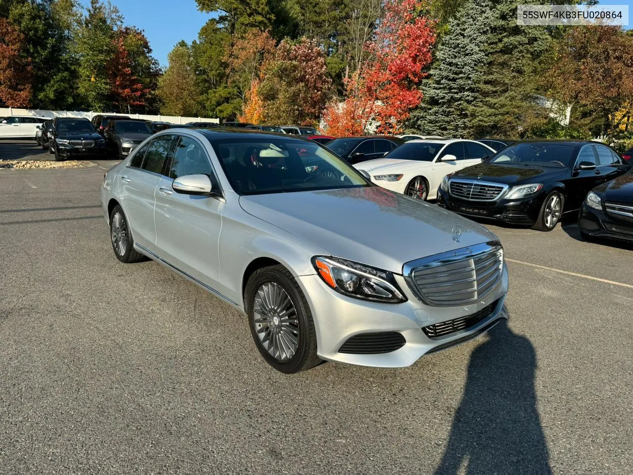 2015 Mercedes-Benz C 300 4Matic VIN: 55SWF4KB3FU020864 Lot: 76246204